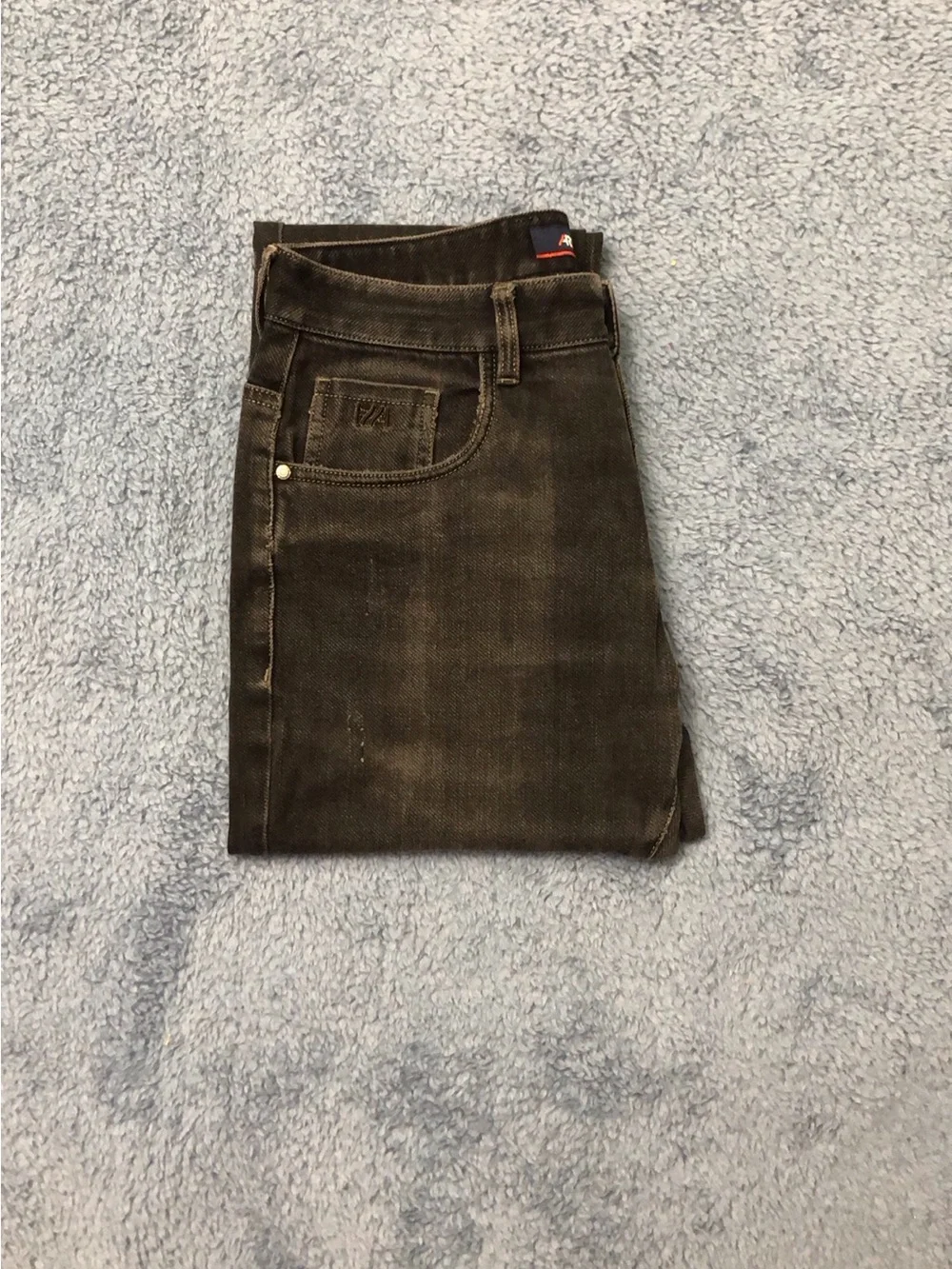 Men's Dark Gray Straight-Leg Jeans